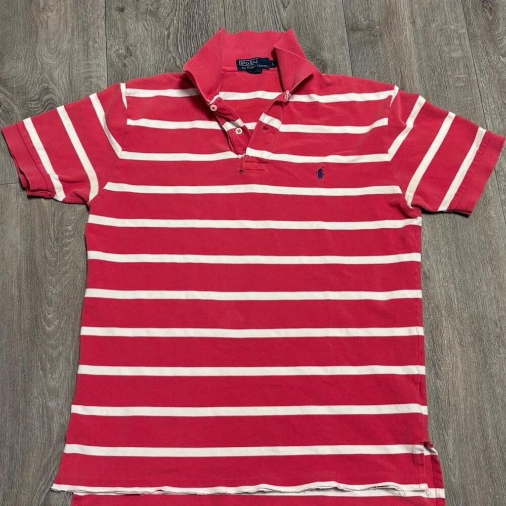 Polo-ralph-lauren Men's Red and Pink Polo-shirts